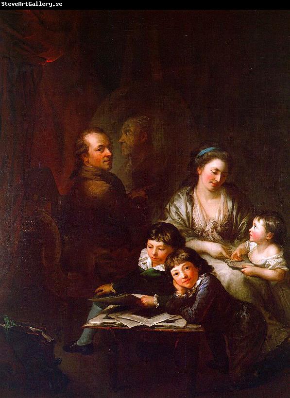  Anton  Graff The Artist's Family before the Portrait of Johann Georg Sulzer